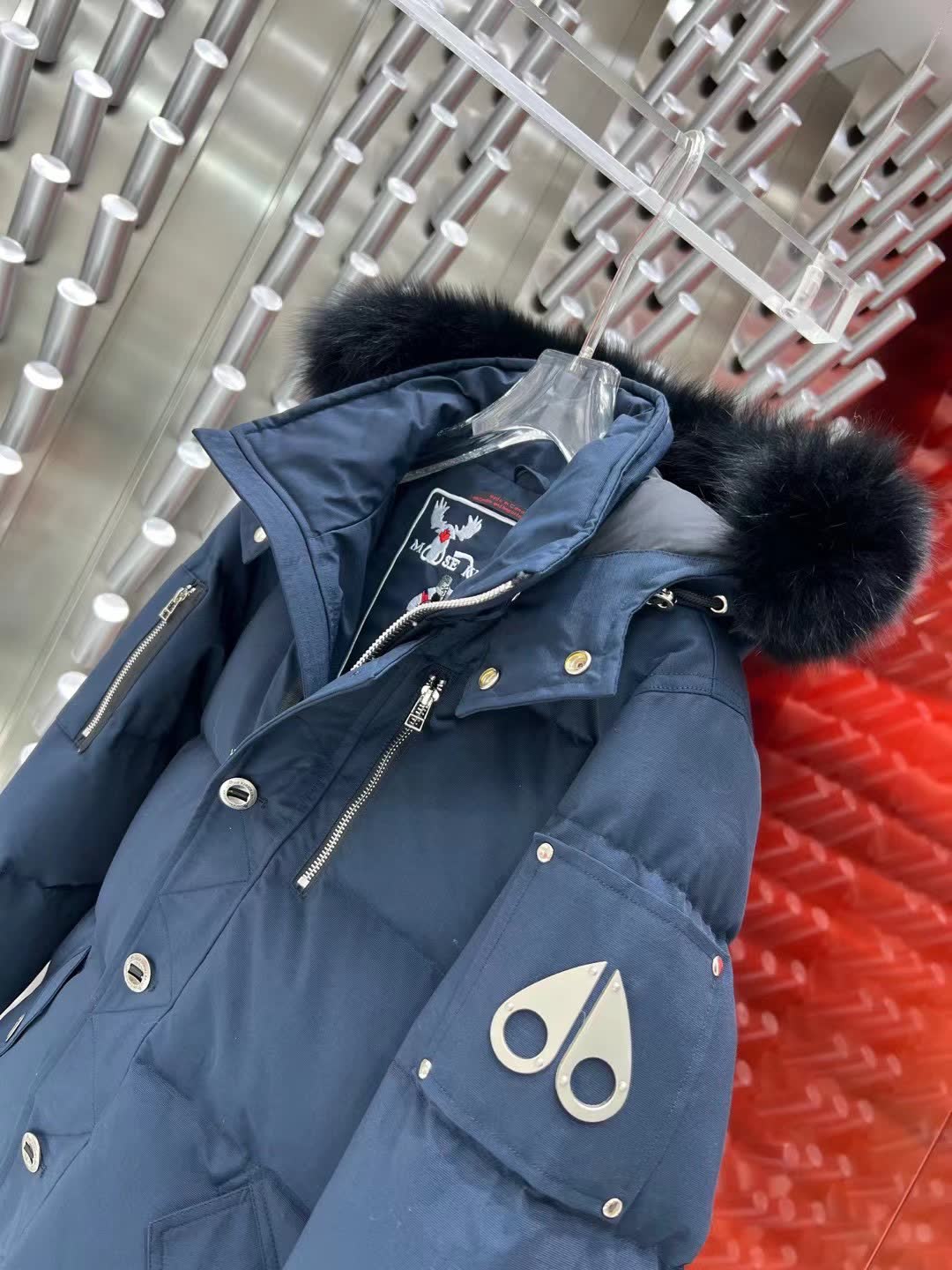 Moose Knuckles Hooded Down Jacket